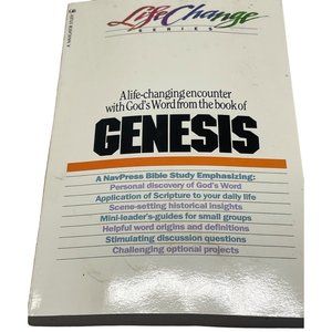 Genesis book Navpress paperback 1987 copyright English 215 pages READ